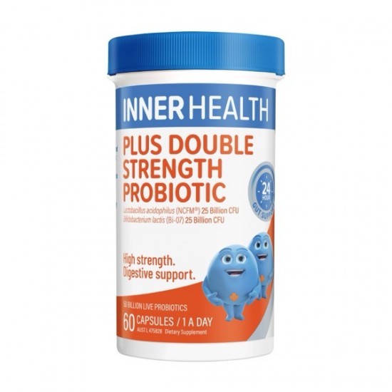 【双倍强效】Inner Health Plus Double Strength Probiotic 60s 澳洲茵澳斯肠道乳双歧杆菌活性益生菌60粒 成人肠胃调理 保质期2026.9 【双倍强效】Inner Health Plus Double Strength Probiotic 60s 澳洲茵澳斯肠道乳双歧杆菌活性益生菌60粒 成人肠胃调理 保质期2026.9